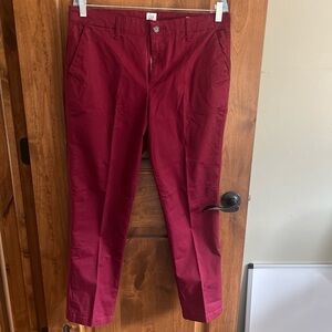 GAP Women's burgundy Trousers